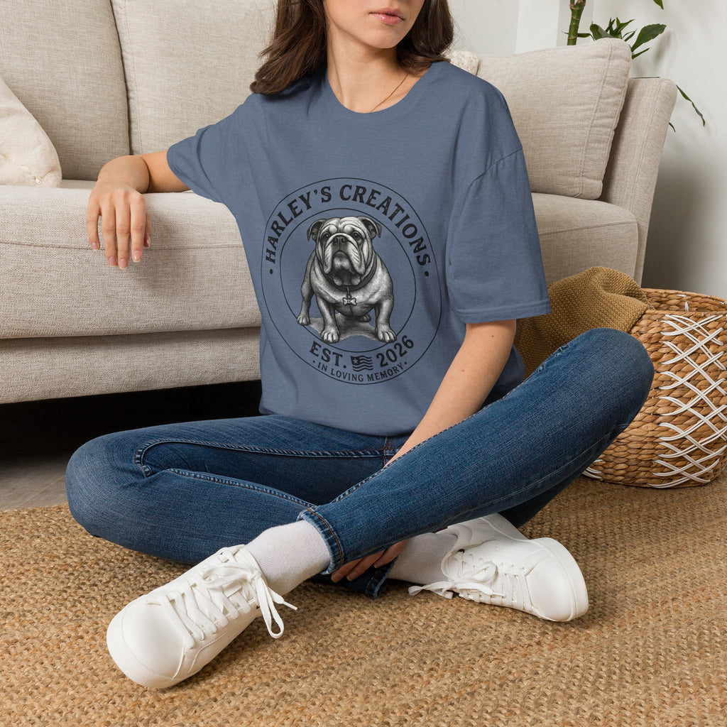 "Harley’s Creations" Bulldog Graphic Tee