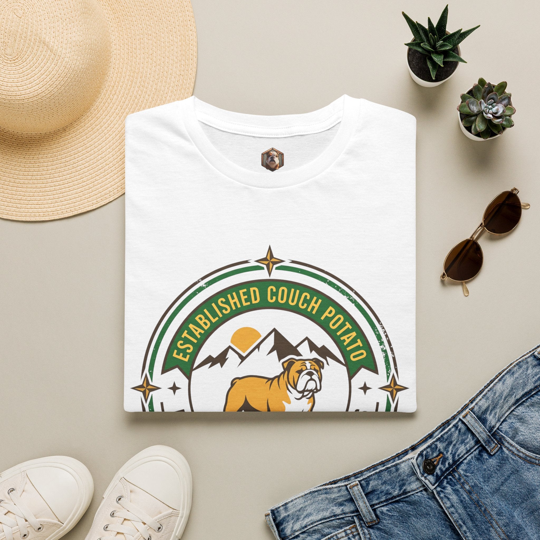 Established Couch Potato Bulldog T-Shirt
