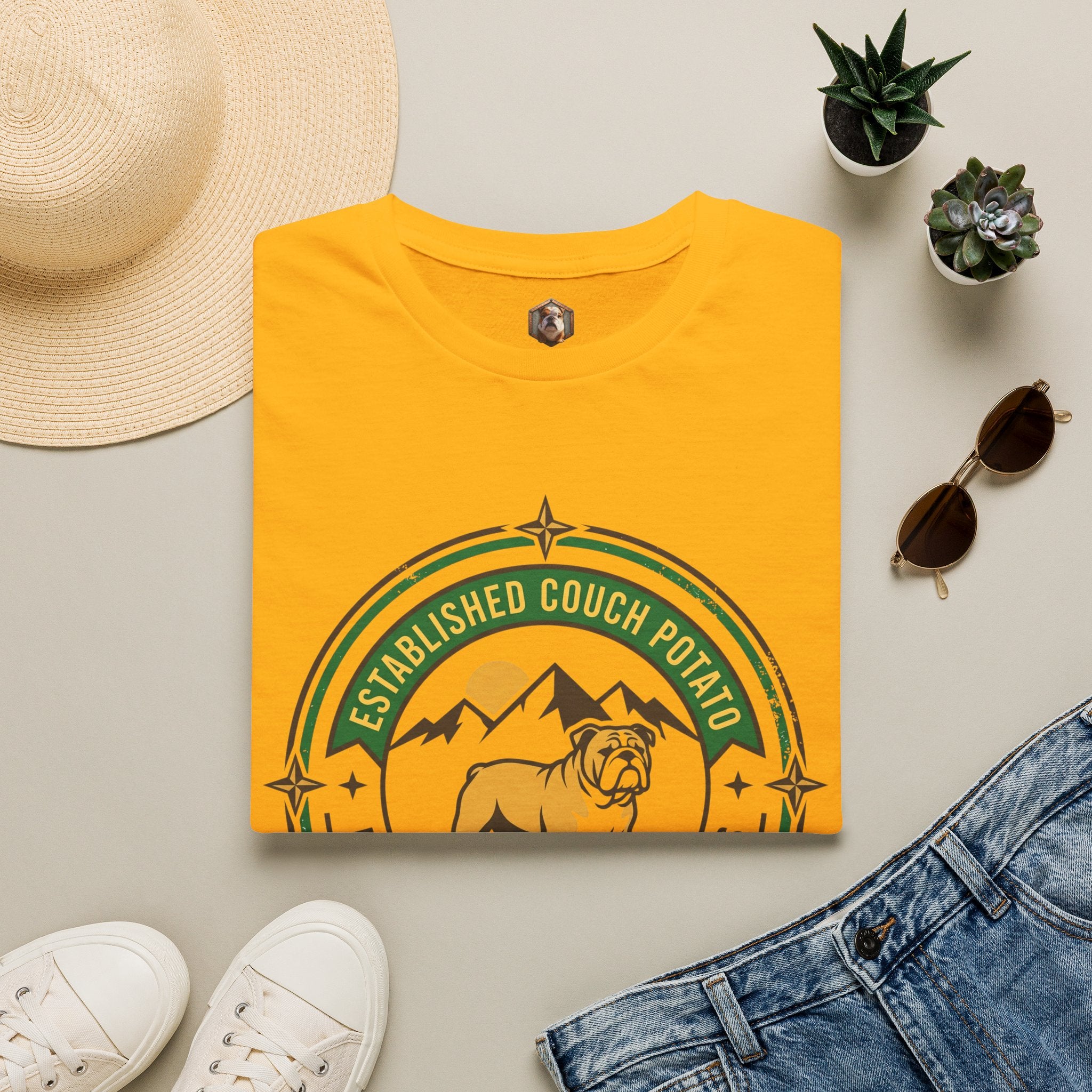 Established Couch Potato Bulldog T-Shirt
