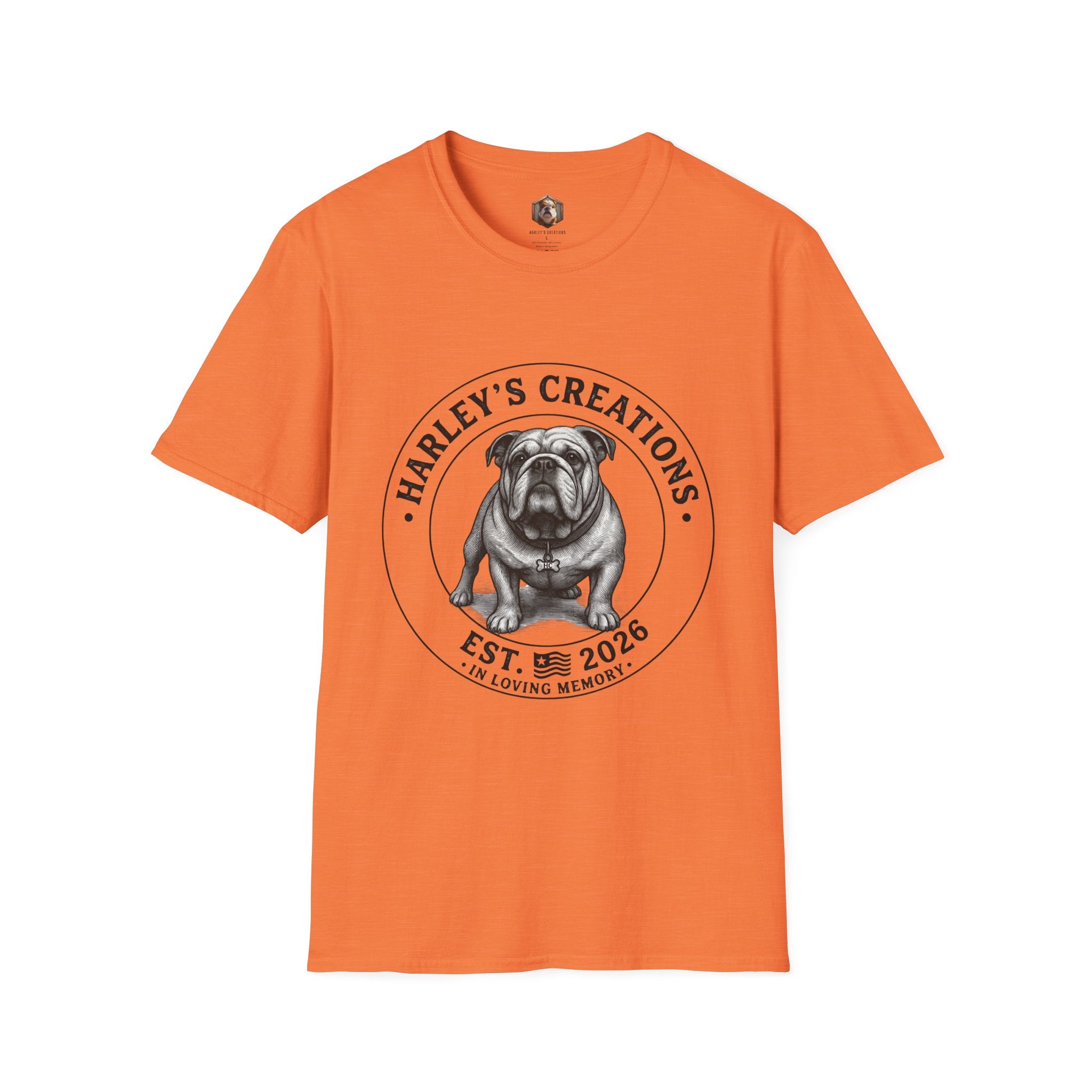 "Harley’s Creations" Bulldog Graphic Tee