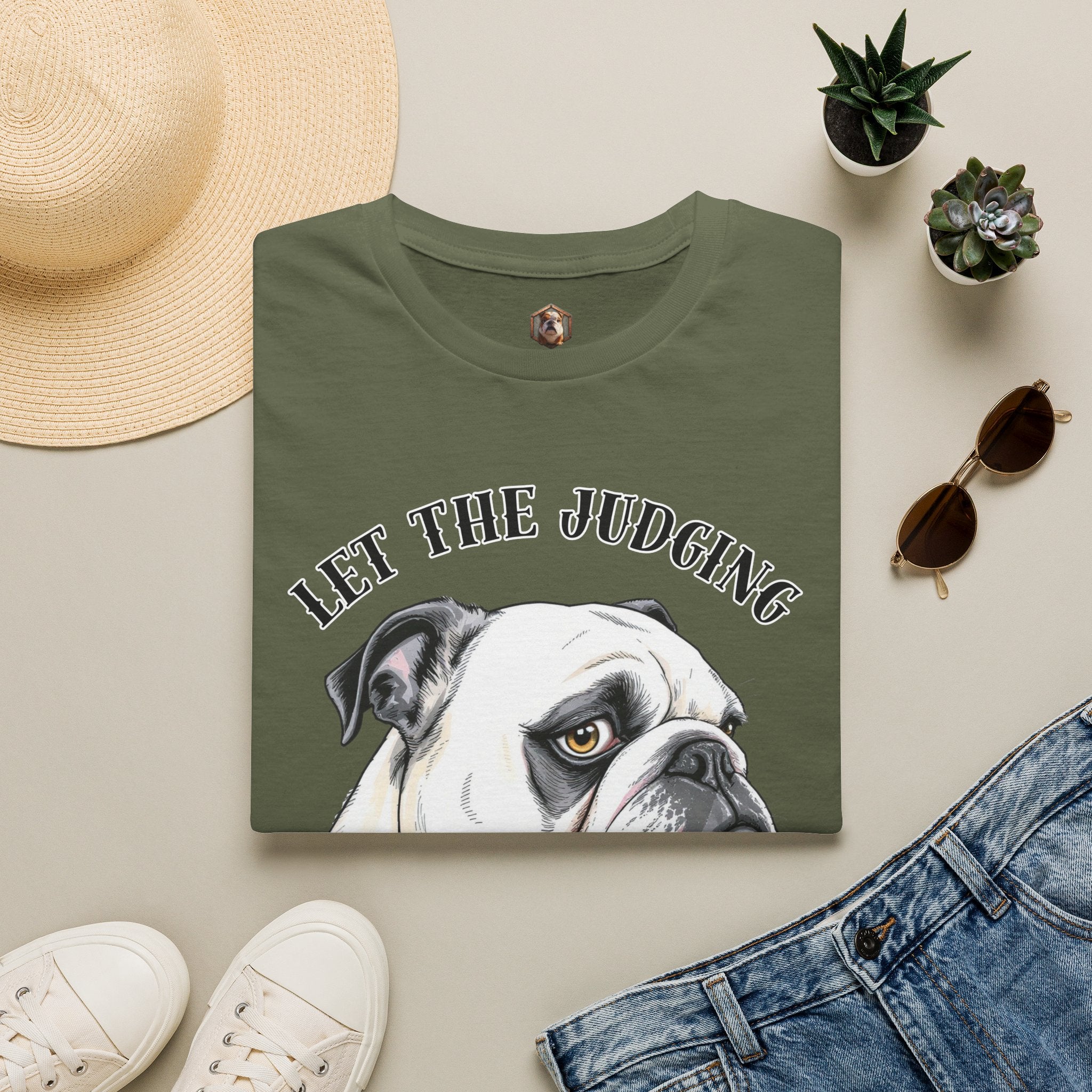 Bulldog 'Let the Judging Begin' T-Shirt